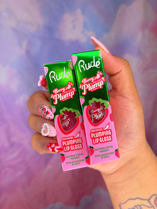 Rude Cosmetics: Strawberry Lip Plumper Gloss 🍓