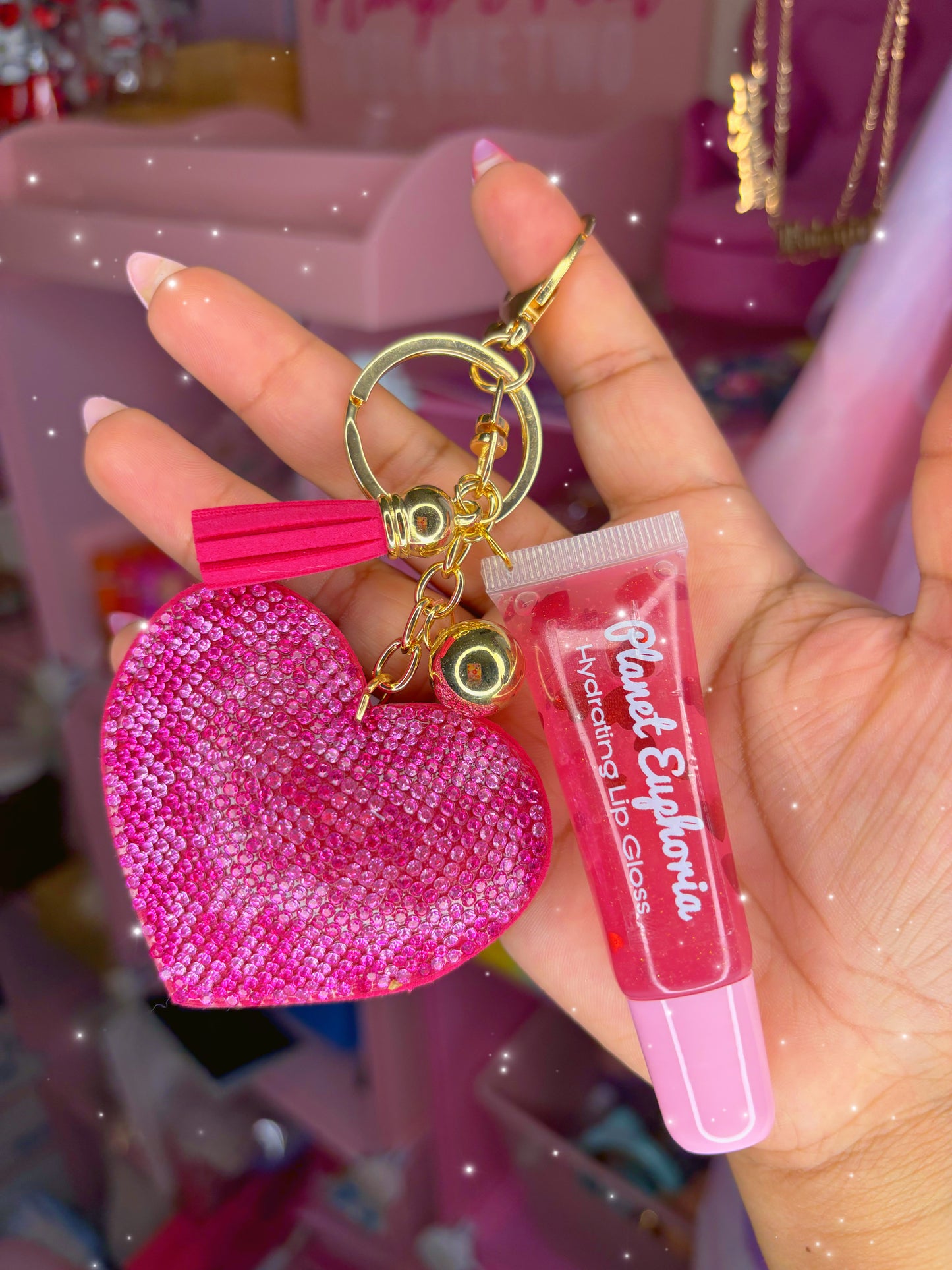 Lovers & Friends Lipgloss KeyChain💗