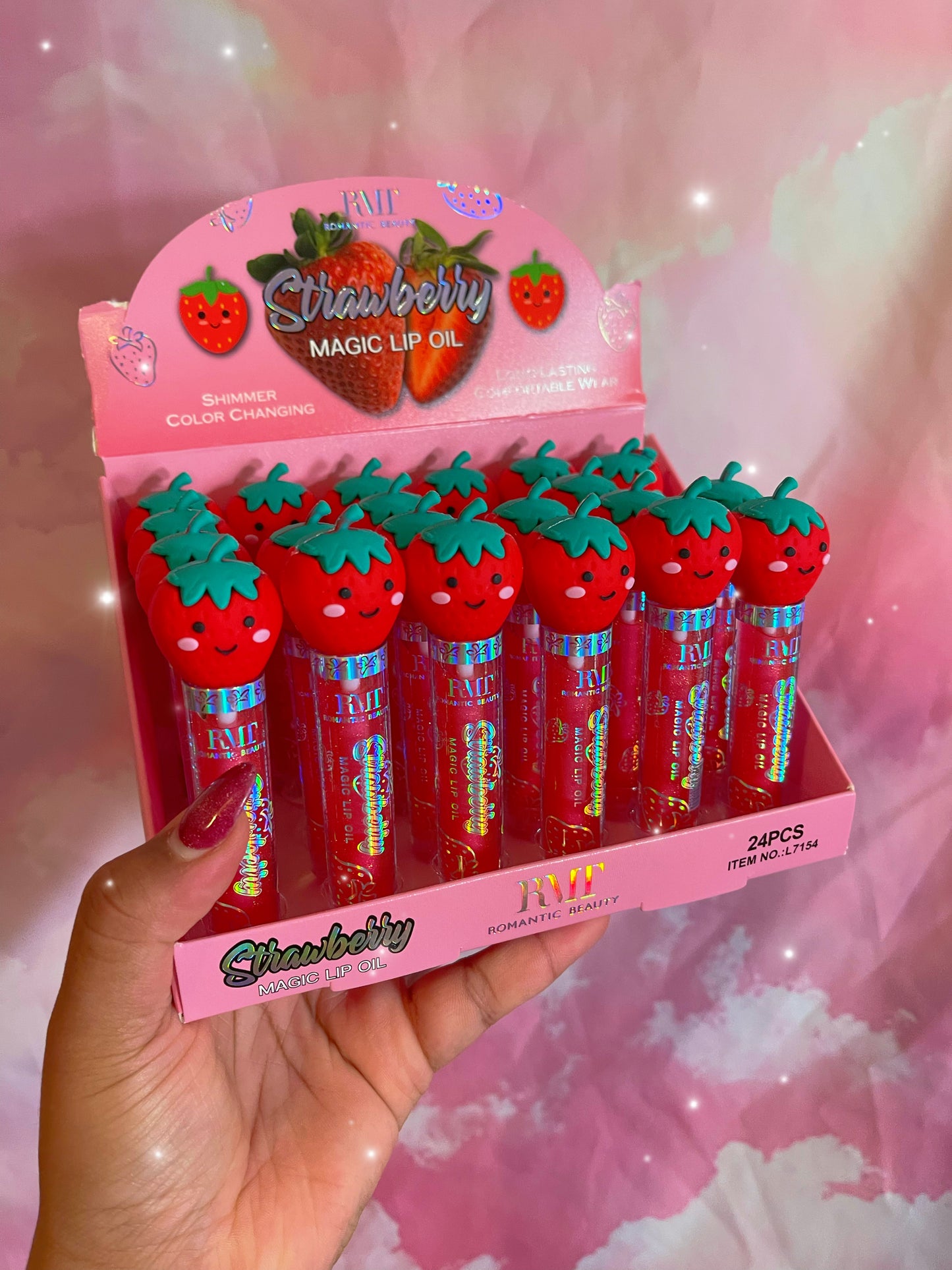 Strawberry Iridescent Lipgloss