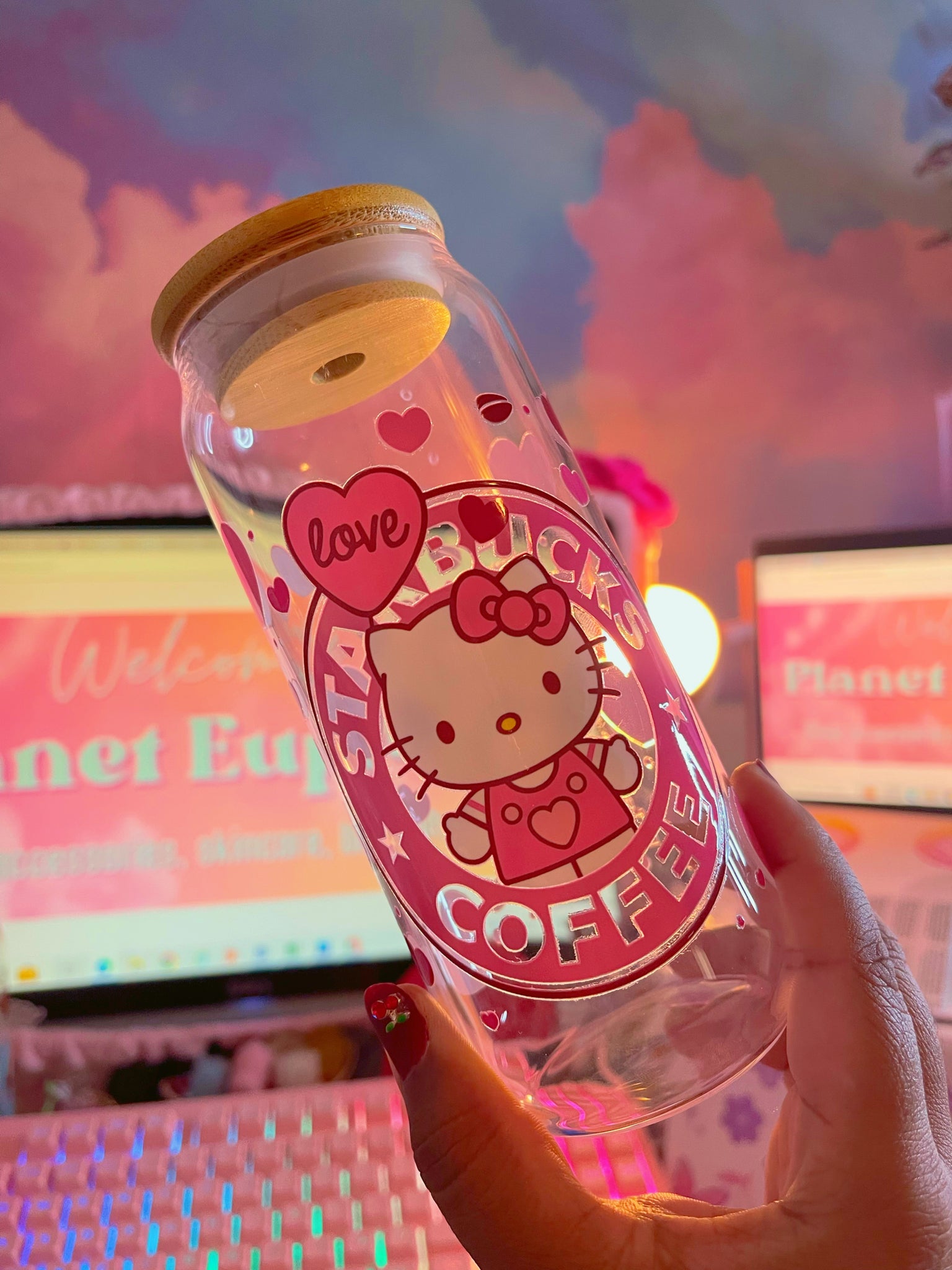 Hello Kitty Glass Water, Hello Kitty Glass Cups