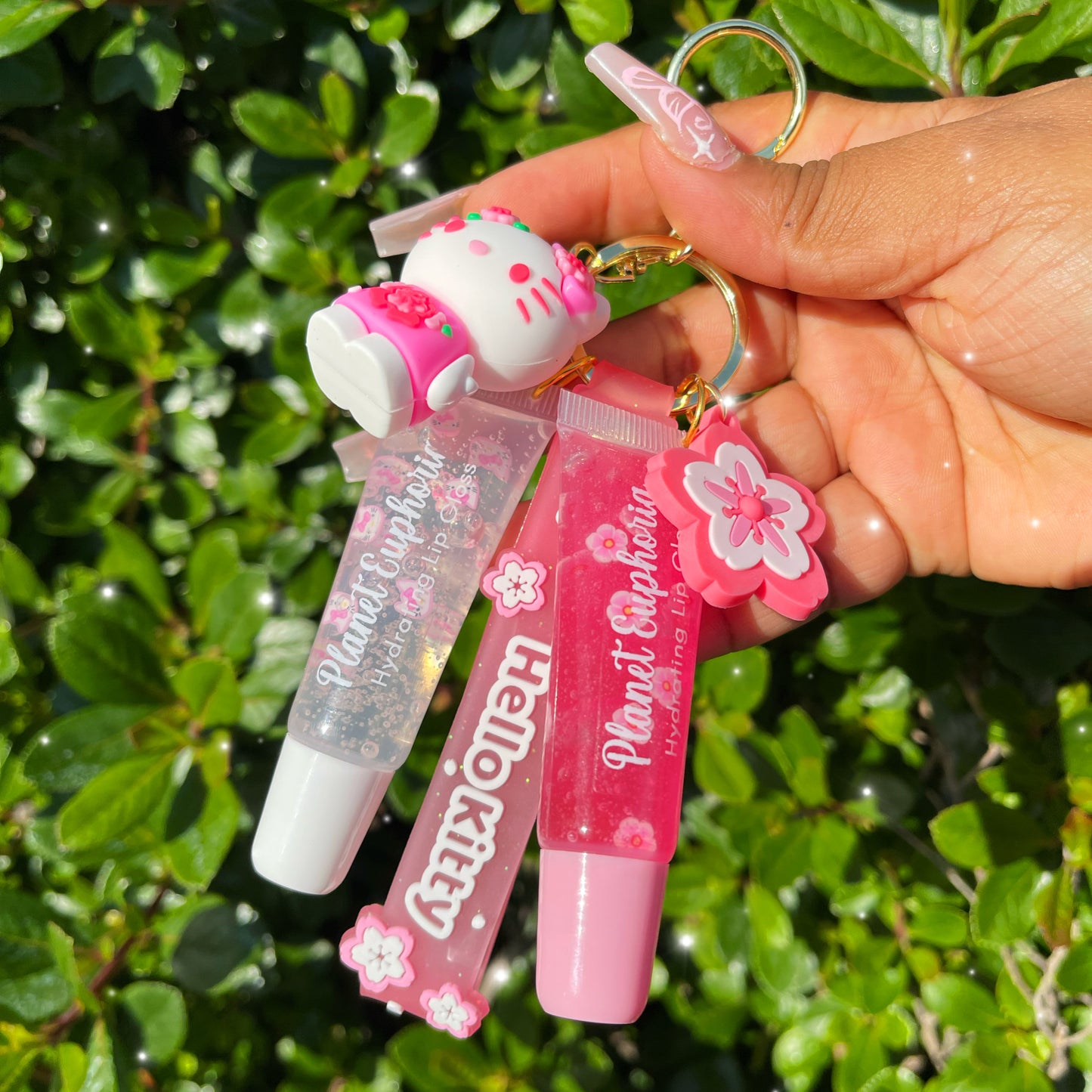 Sakura Dreams Hello Kitty Lipgloss Keychain