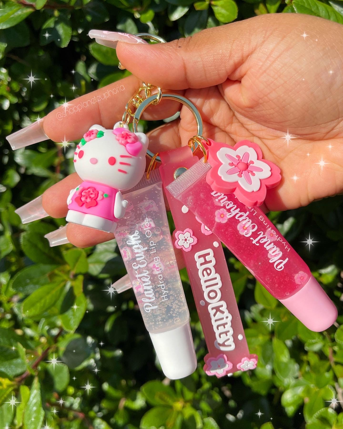 Sakura Dreams Hello Kitty Lipgloss Keychain