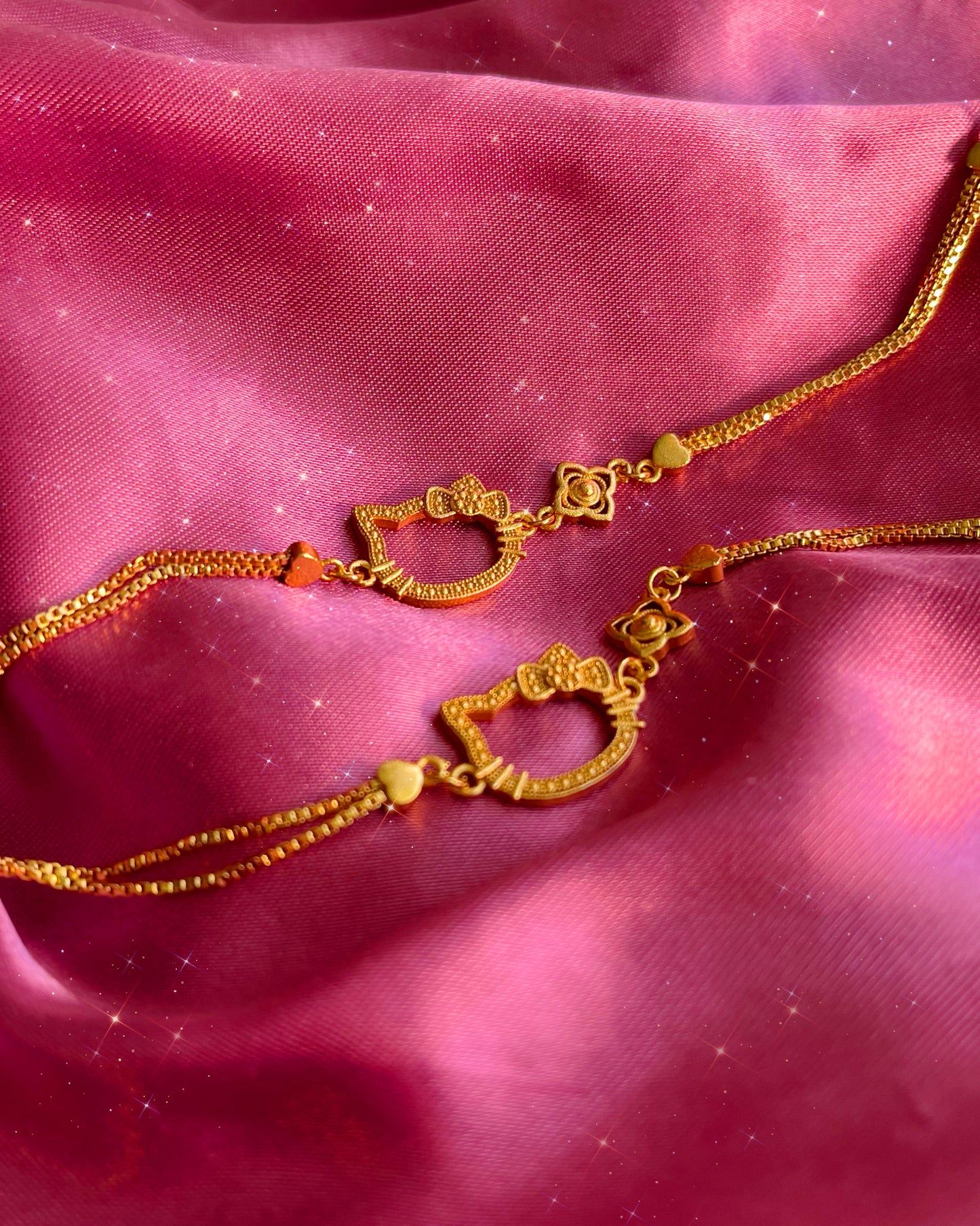 Golden Hello Kitty Bracelets