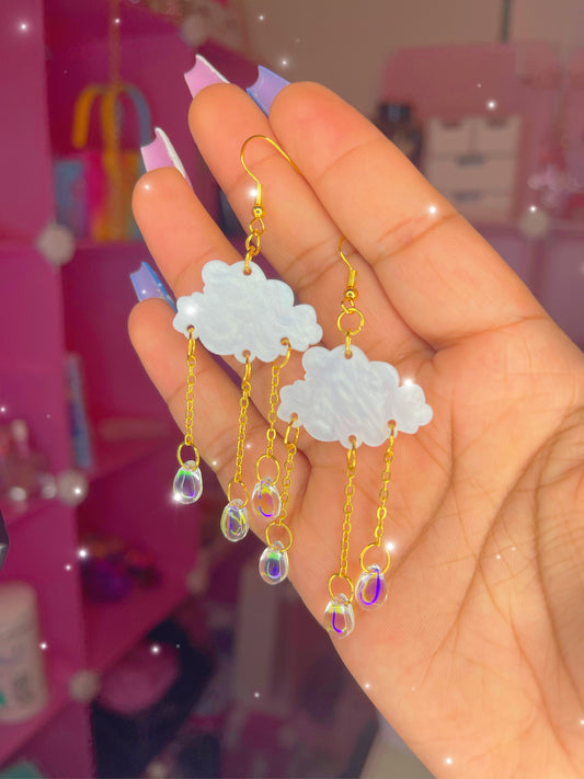 Cloudy Tears earrings