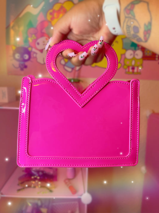 Heart Handle Hand Bag